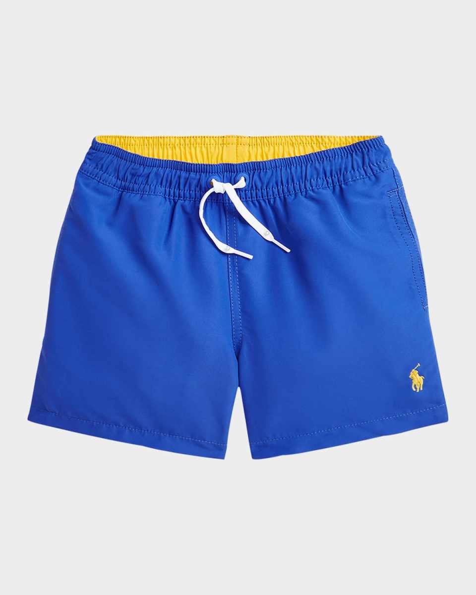 Boy's Recycled Polyester Traveler Swim Shorts, Size 2-7
